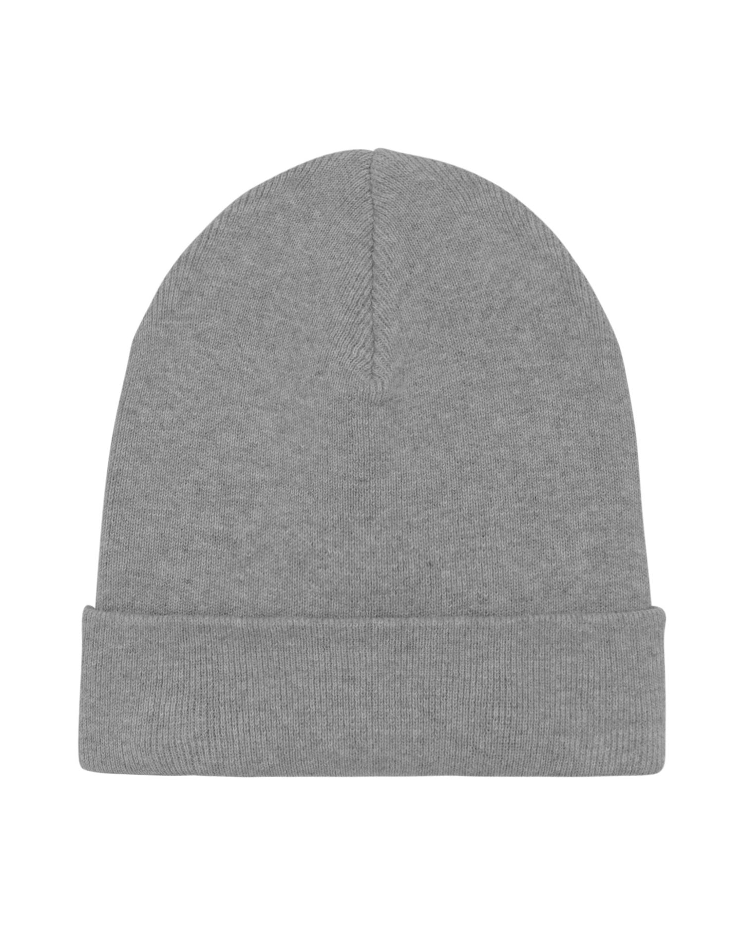 Rib Beanie - Mid Heather Grey - Vorderseite 