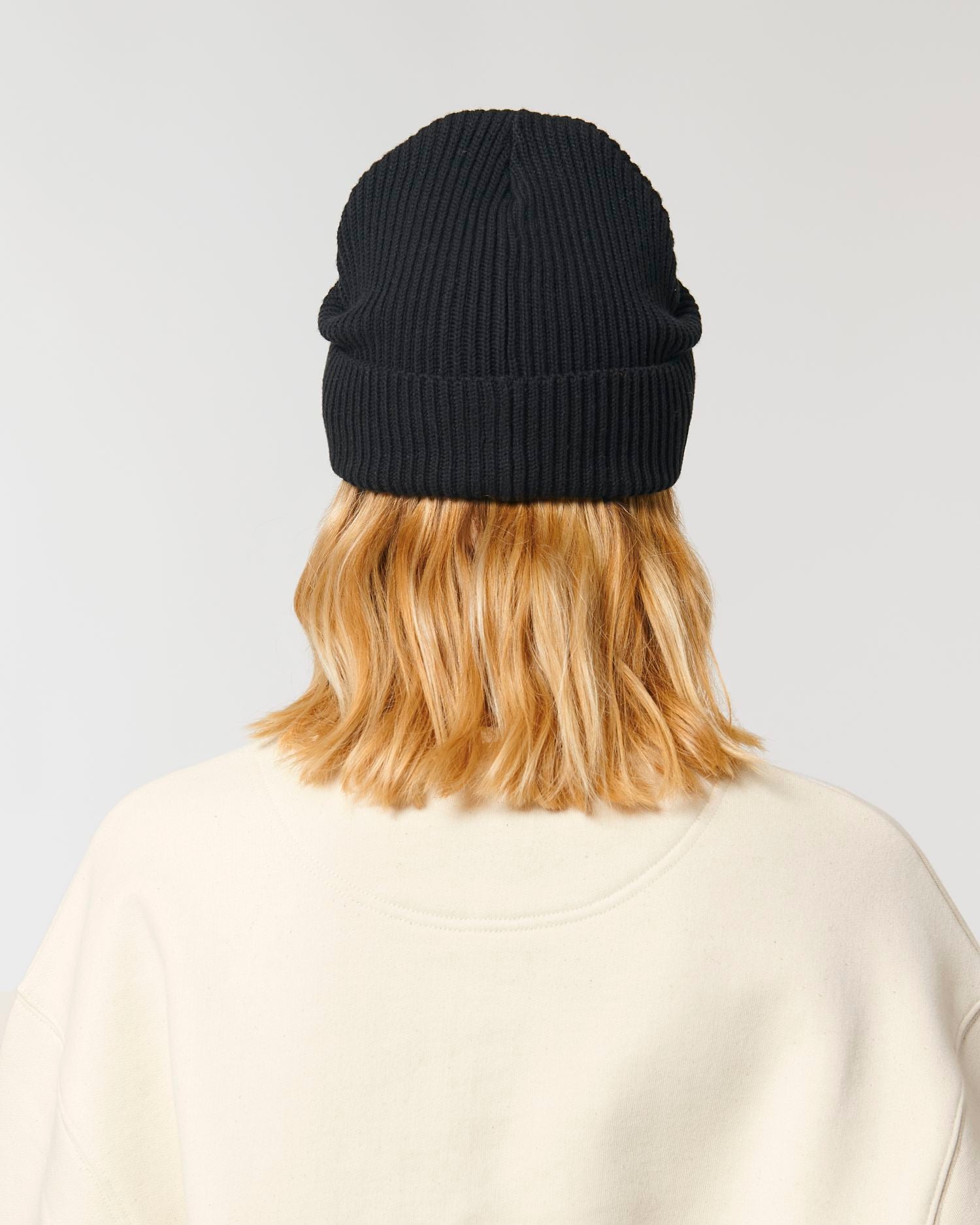 Fisherman Beanie - Black - Rückseite 