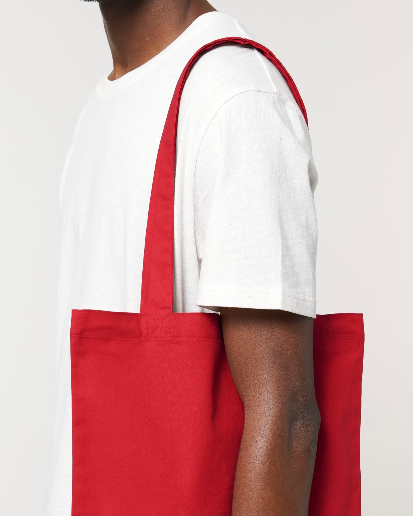 Light Tote Bag - Red - Vorderseite Detail