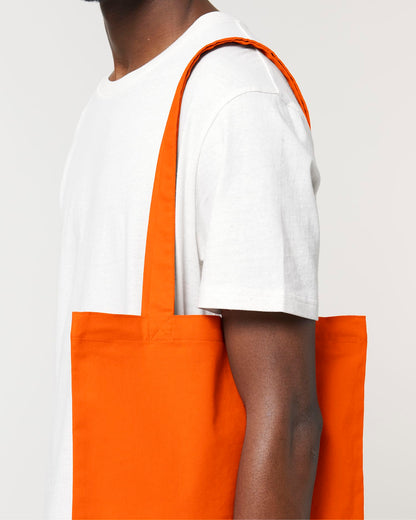 Light Tote Bag - Bright Orange - Vorderseite Detail