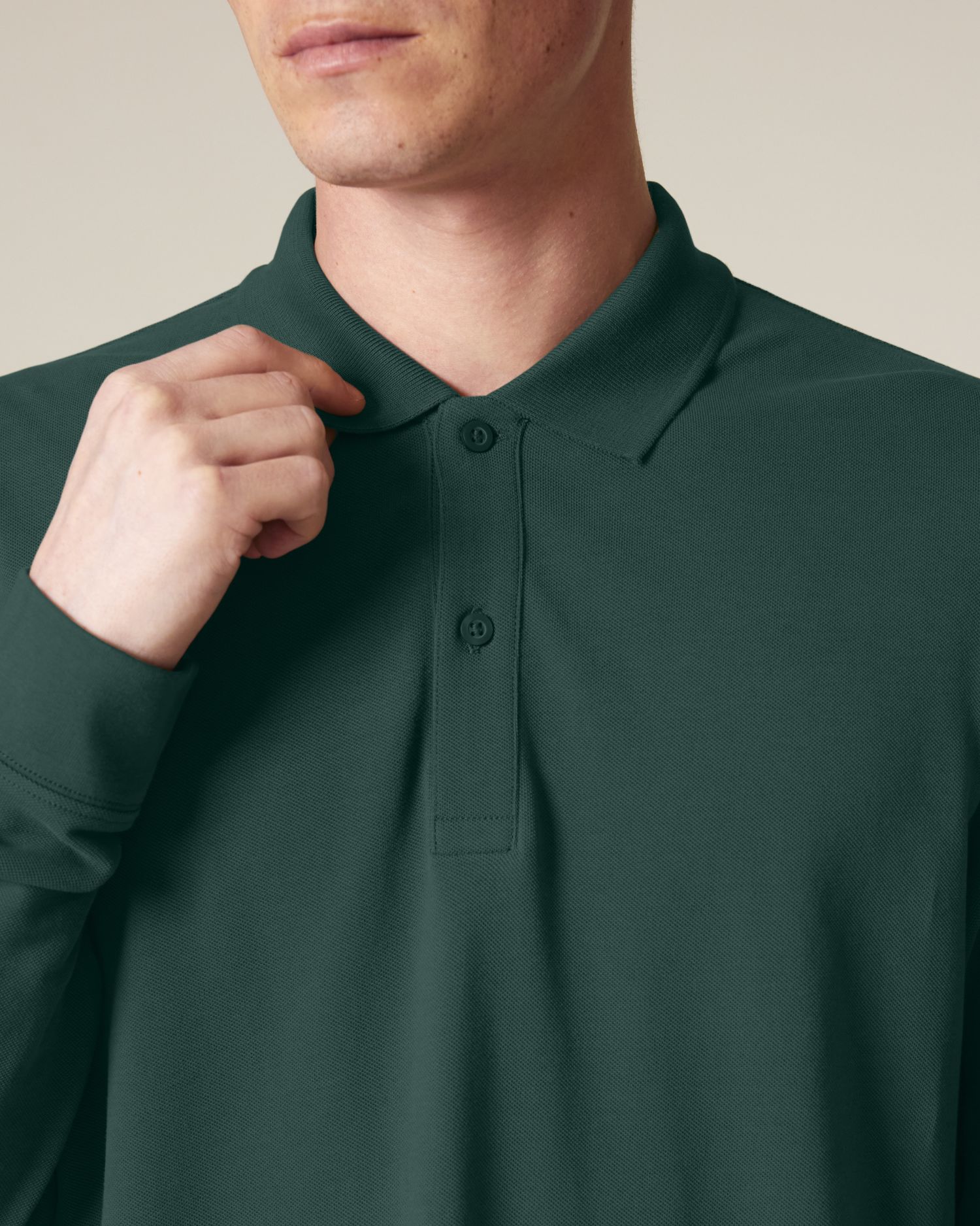 Prepster 2.0 Long Sleeve - Glazed Green - Vorderseite Detail