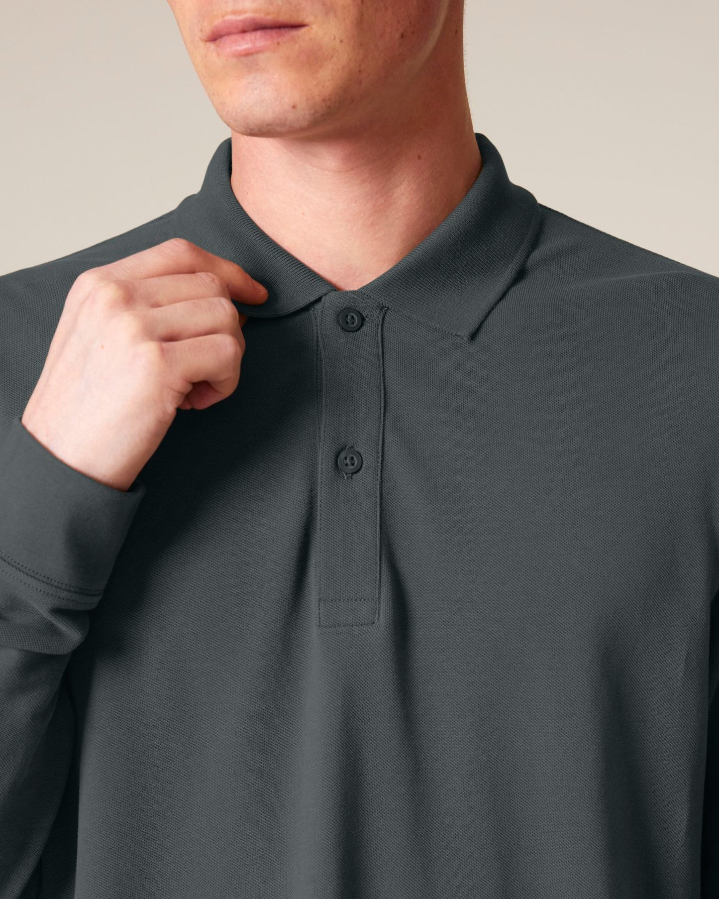 Prepster 2.0 Long Sleeve - Anthracite - Vorderseite Detail