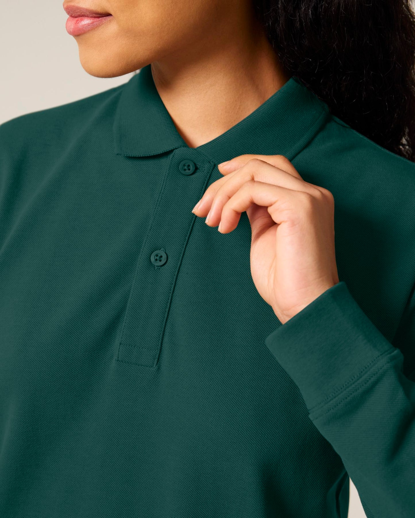 Prepster 2.0 Long Sleeve - Glazed Green - Vorderseite Detail