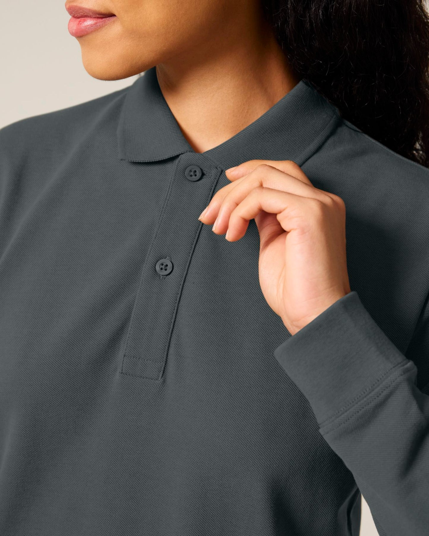 Prepster 2.0 Long Sleeve - Anthracite - Vorderseite Detail