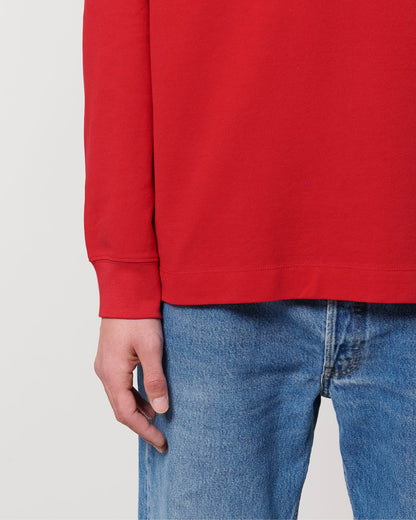 Prepster Long Sleeve - Red - Vorderseite Detail