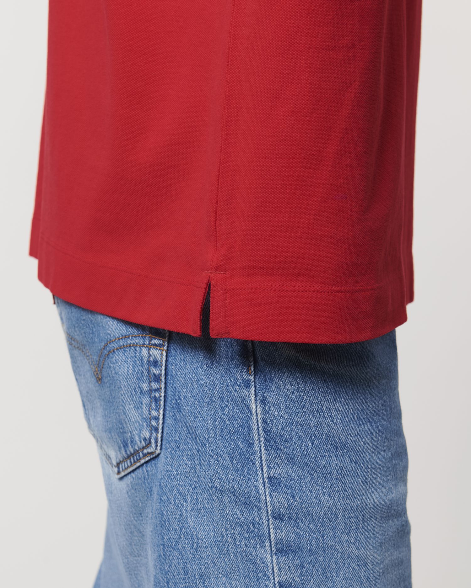 Prepster Long Sleeve - Red - Vorderseite Detail