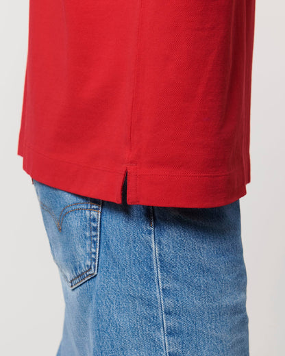 Prepster Long Sleeve - Red - Vorderseite Detail