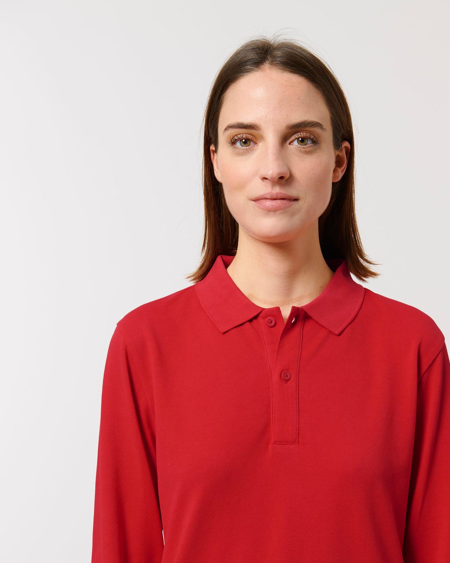 Prepster Long Sleeve - Red - Vorderseite Detail