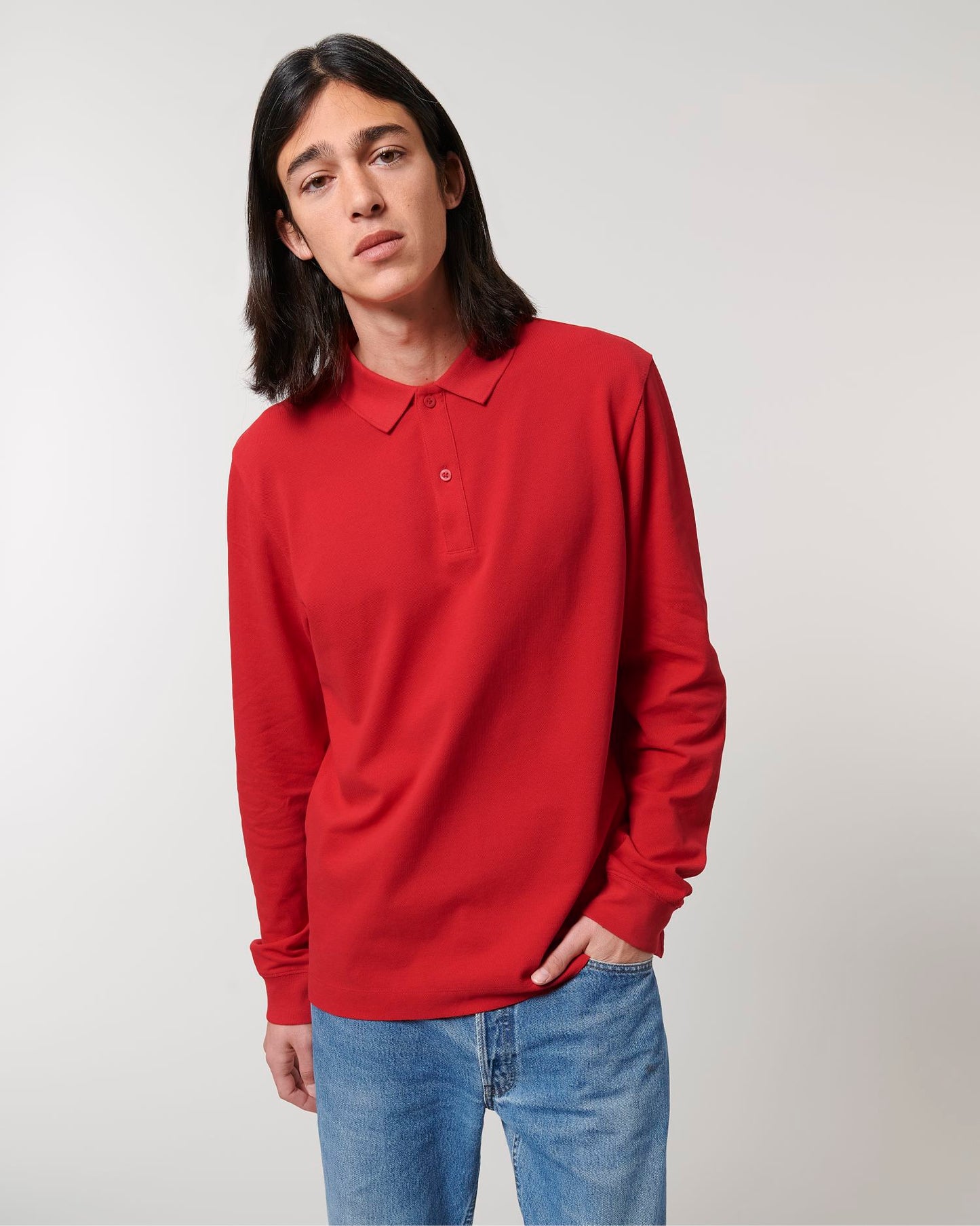 Prepster Long Sleeve - Red - Vorderseite 